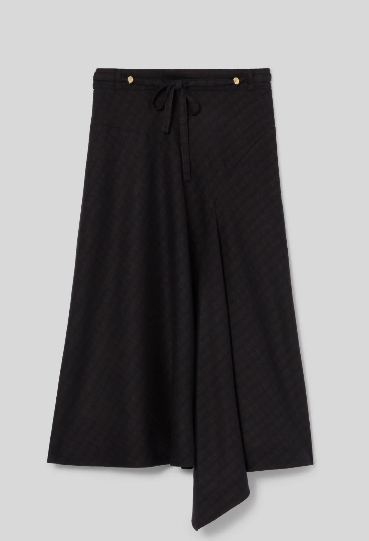 Jupe midi asymétrique
