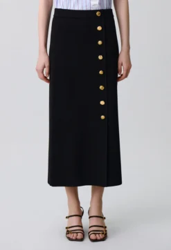 Jupe midi maille ajustée