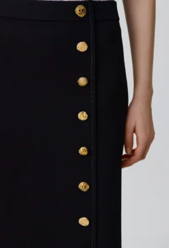 Jupe midi maille ajustée