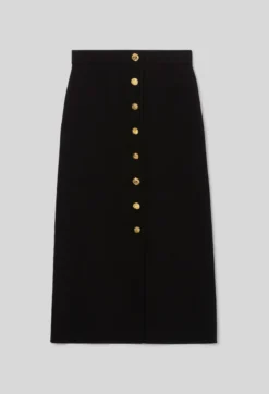Jupe midi maille ajustée