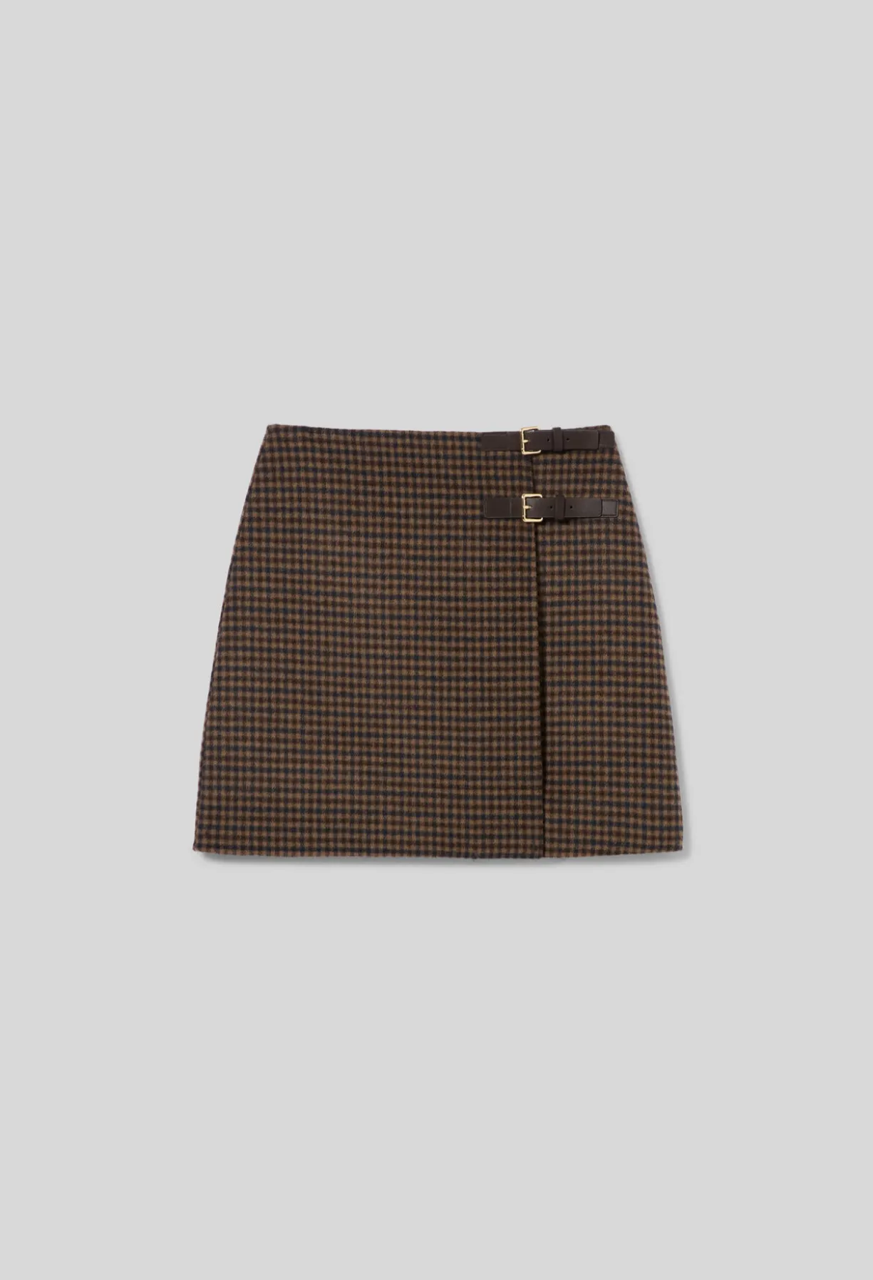 Jupe portefeuille carreaux