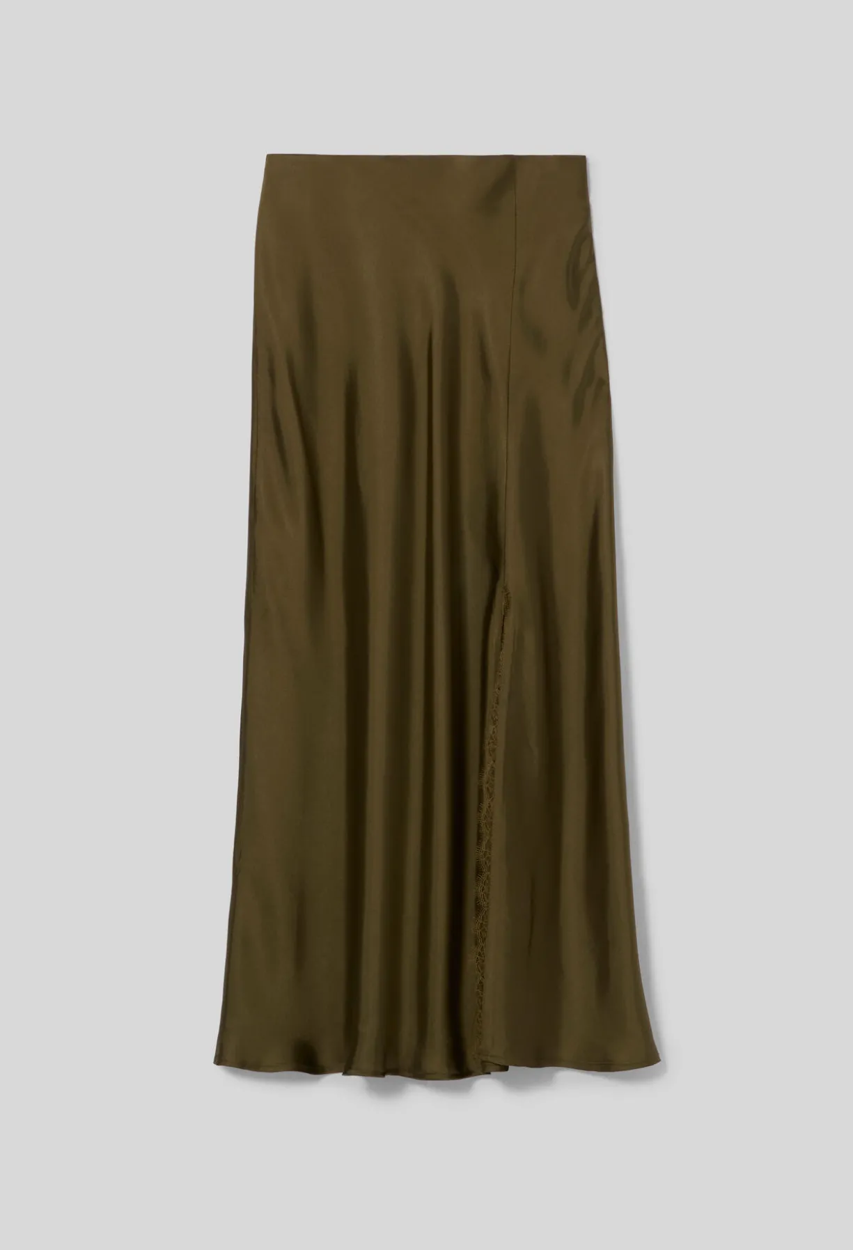 Jupe satin dentelle