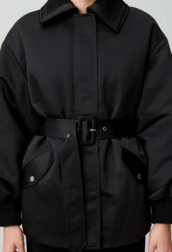 Manteau doudoune satiné