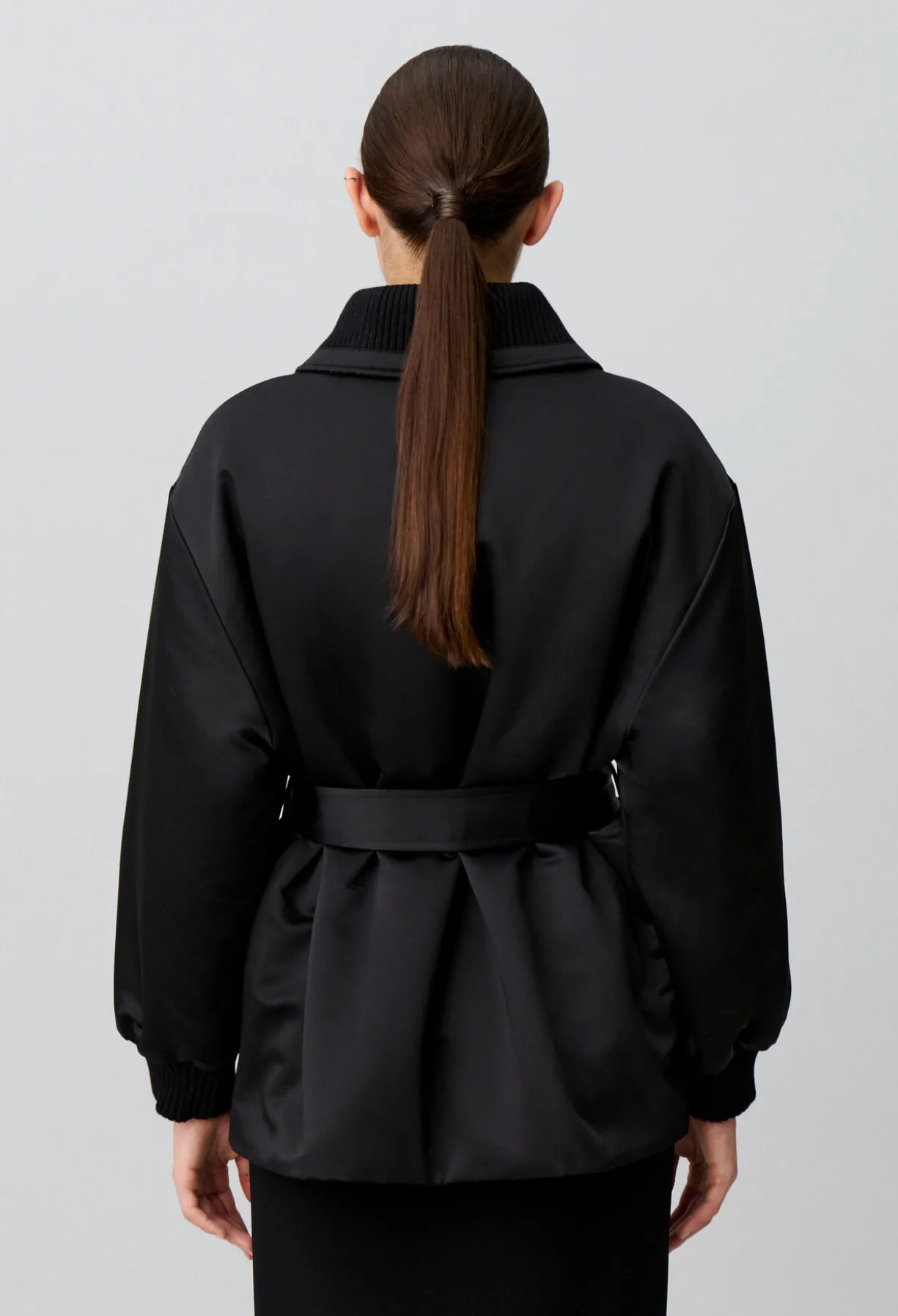 Manteau doudoune satiné