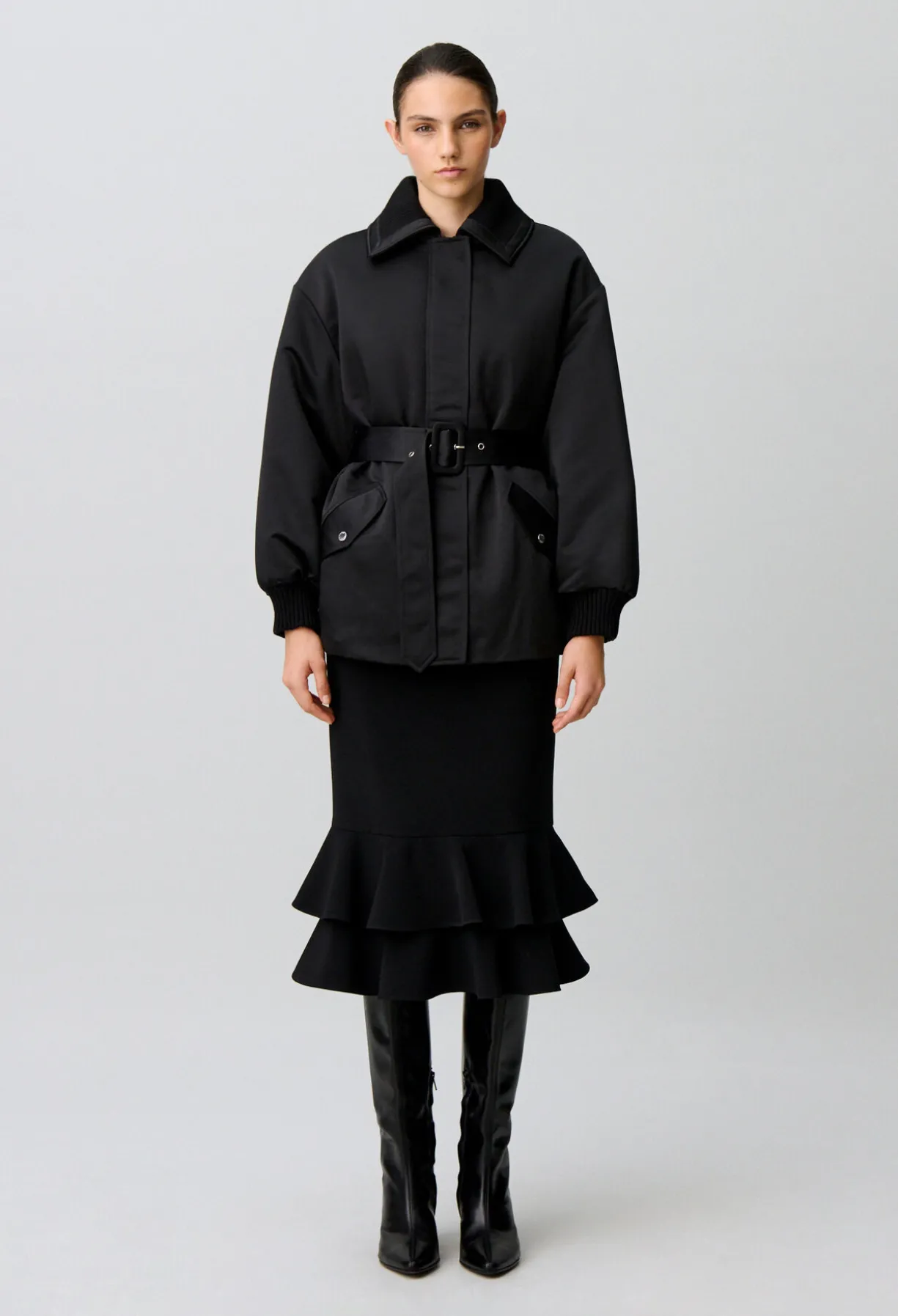 Manteau doudoune satiné
