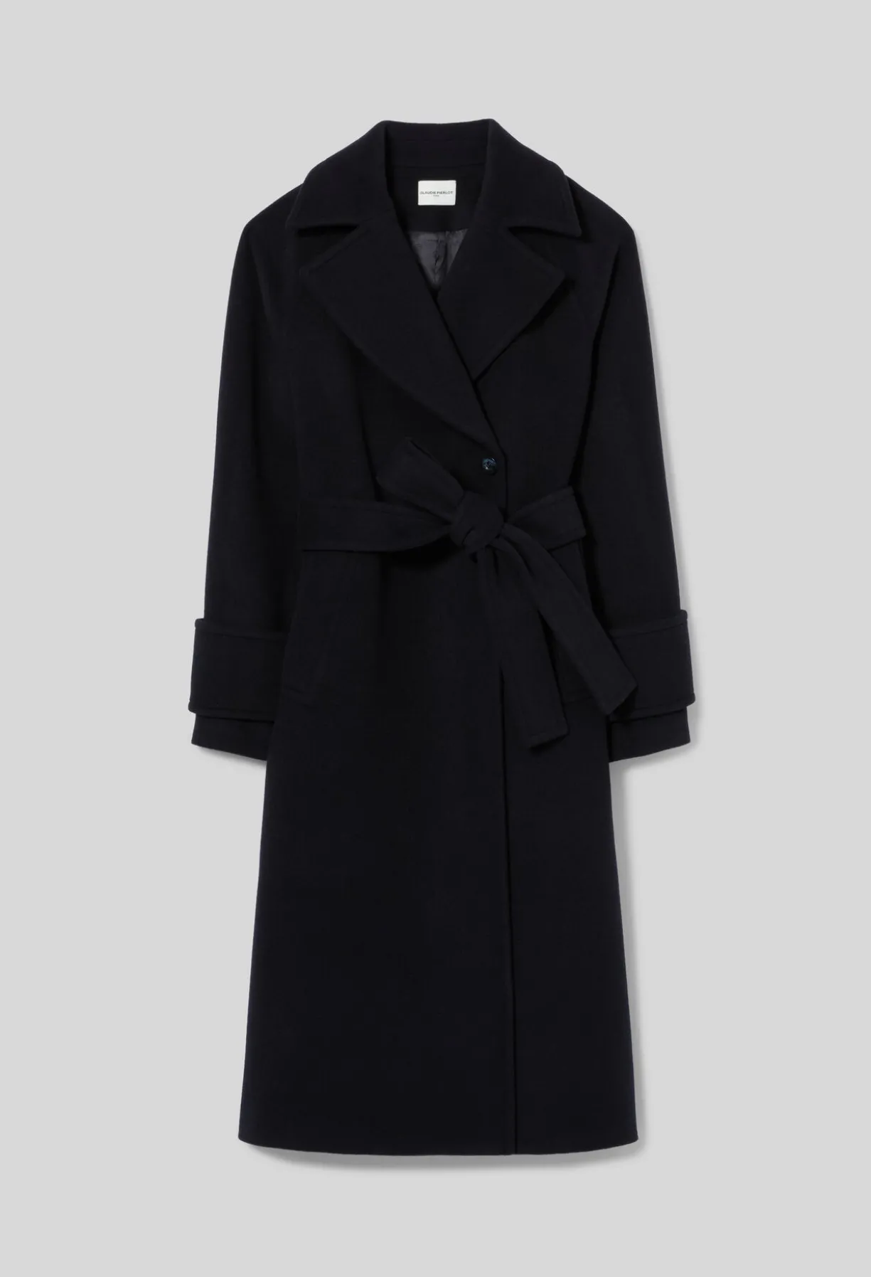 Manteau droit ceinture amovible