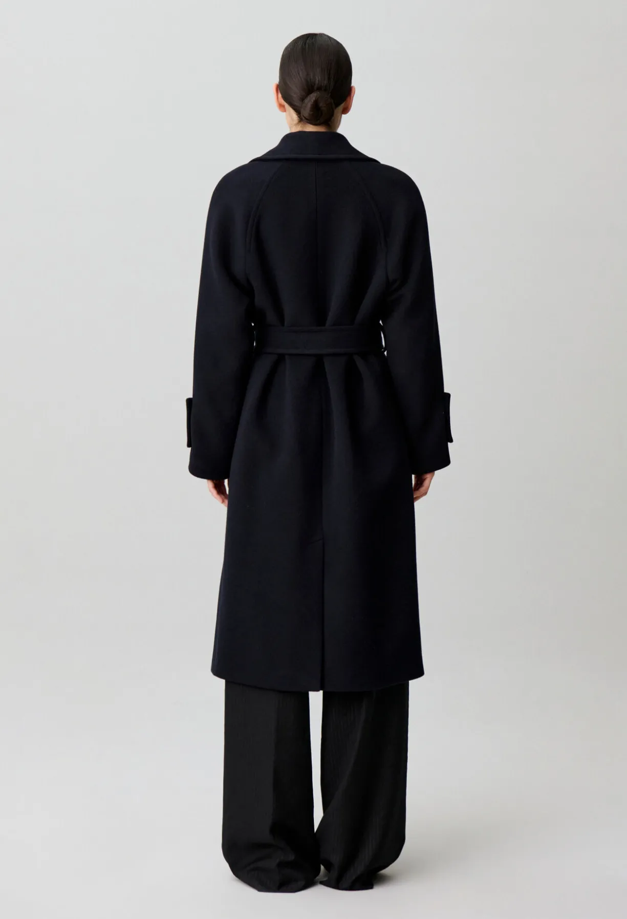 Manteau droit ceinture amovible