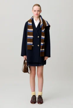 Manteau laine col tailleur