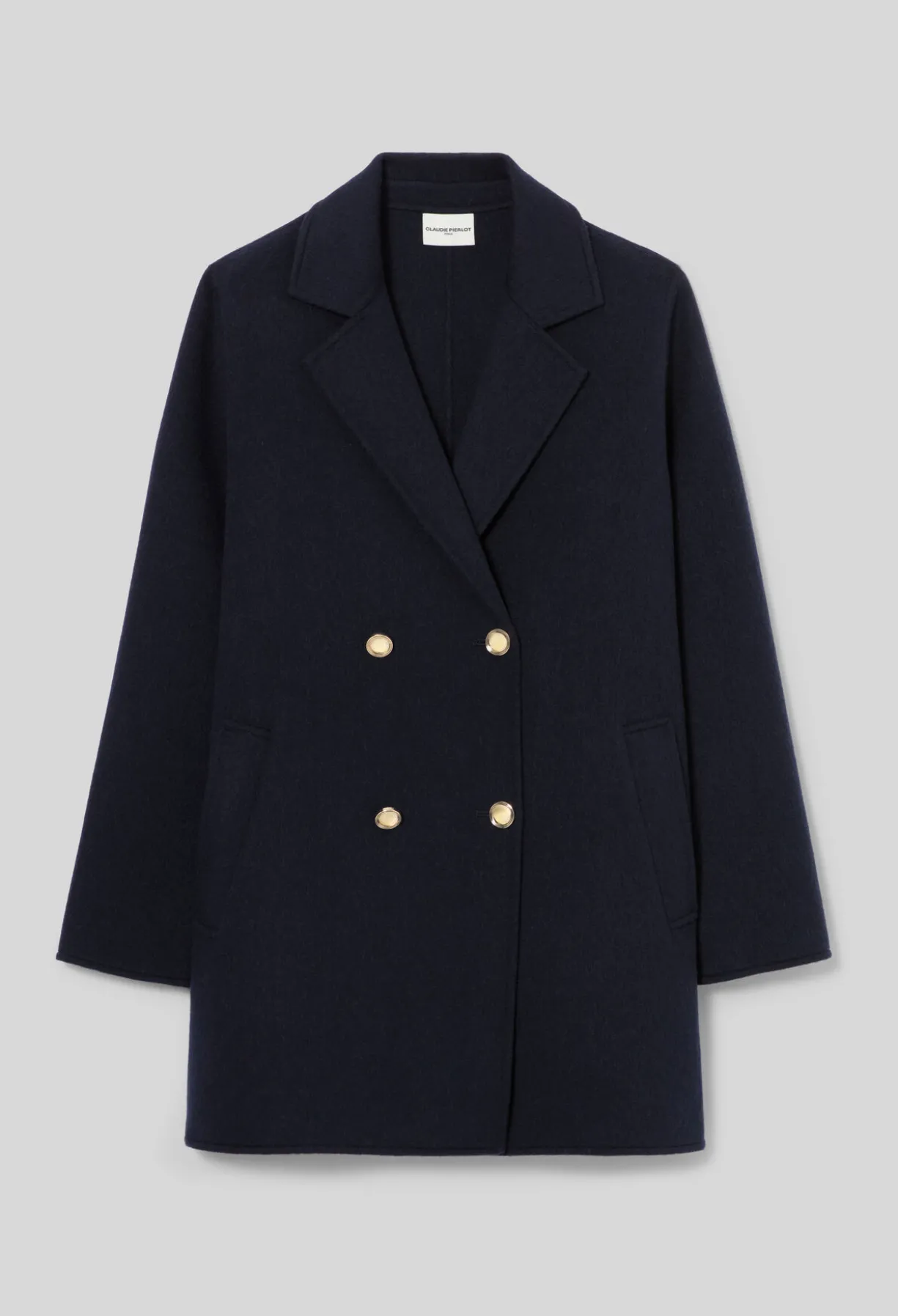 Manteau laine col tailleur