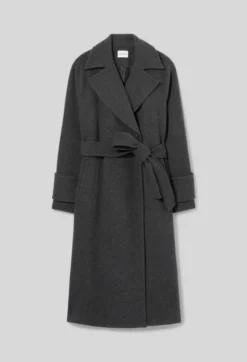 Manteau mi-long laine mélangée