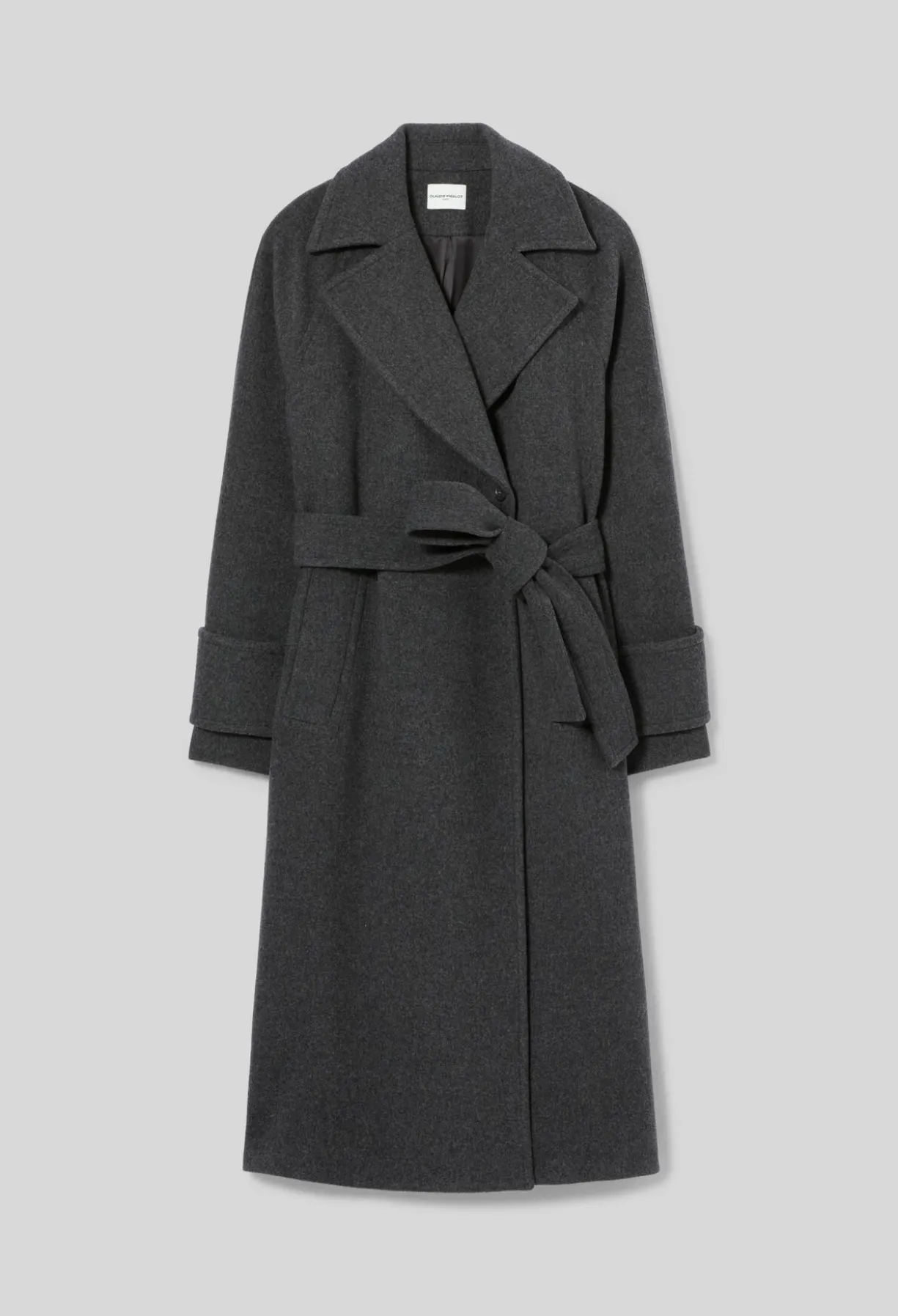 Manteau mi-long laine mélangée