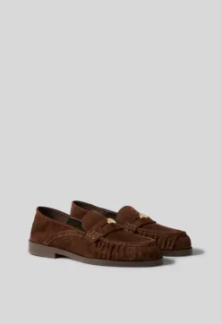 Mocassins suede chocolat