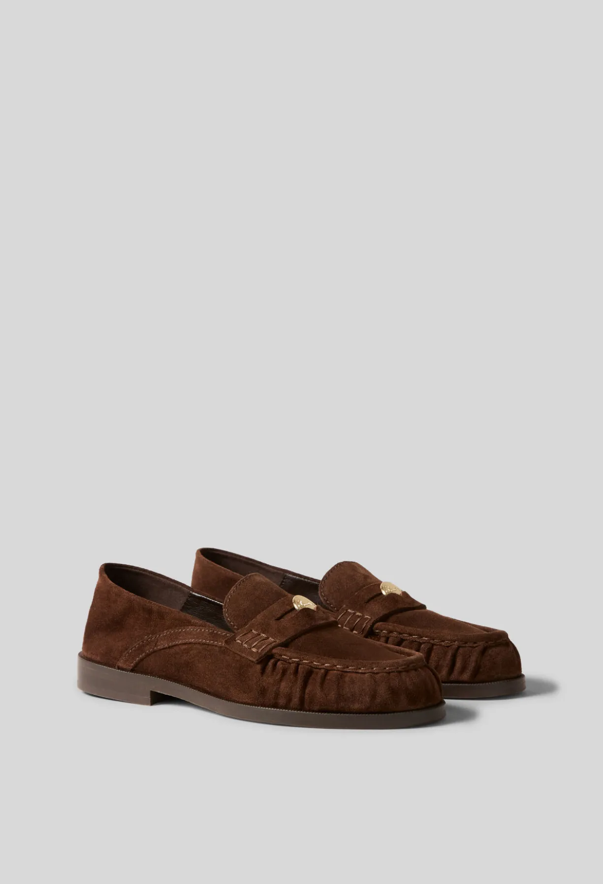 Mocassins suede chocolat
