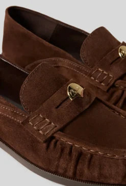 Mocassins suede chocolat