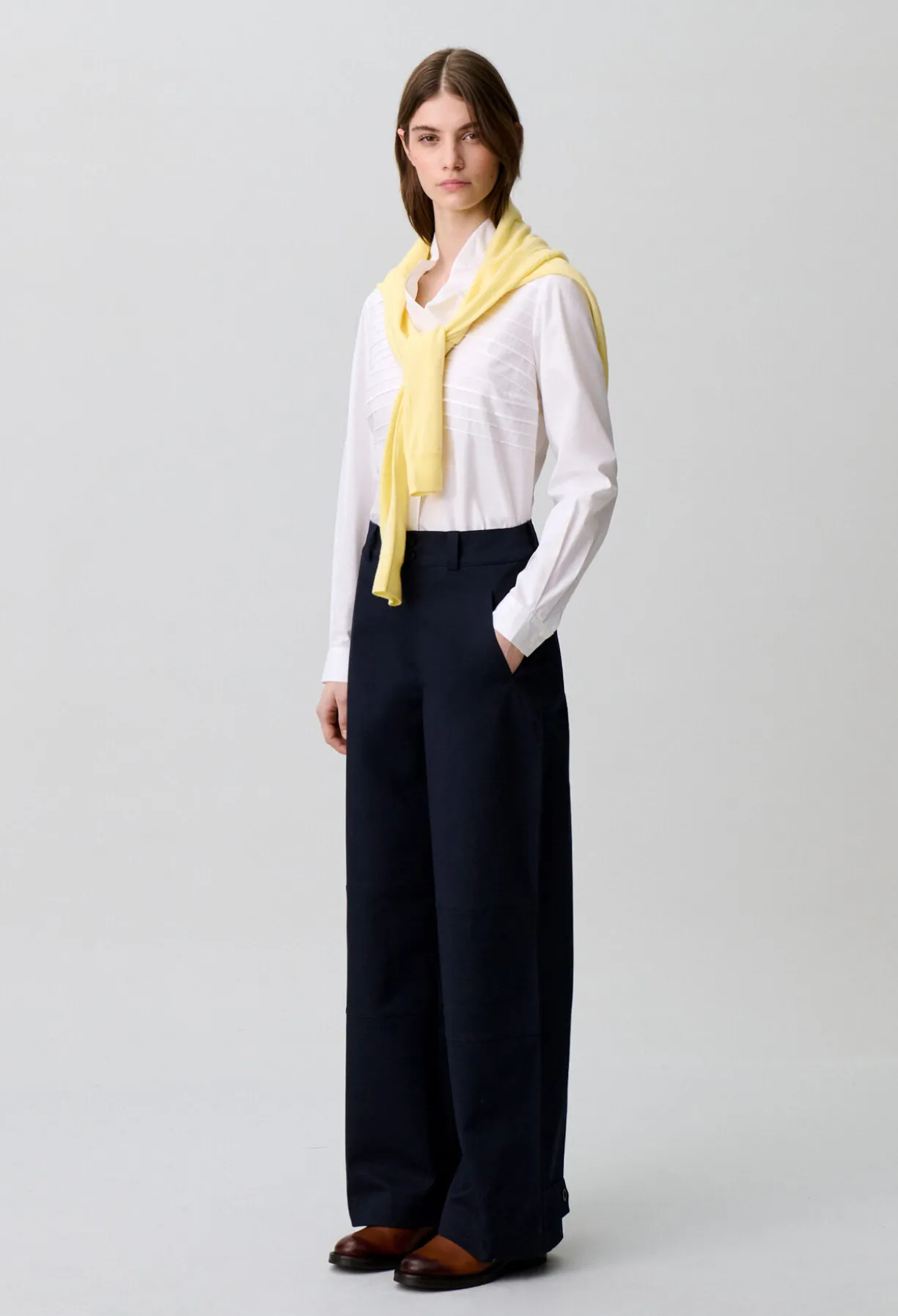 Pantalon gabardine coton