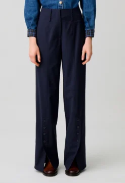 Pantalon laine mélangée