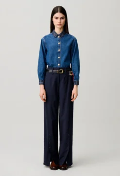 Pantalon laine mélangée