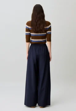 Pantalon large ficelle