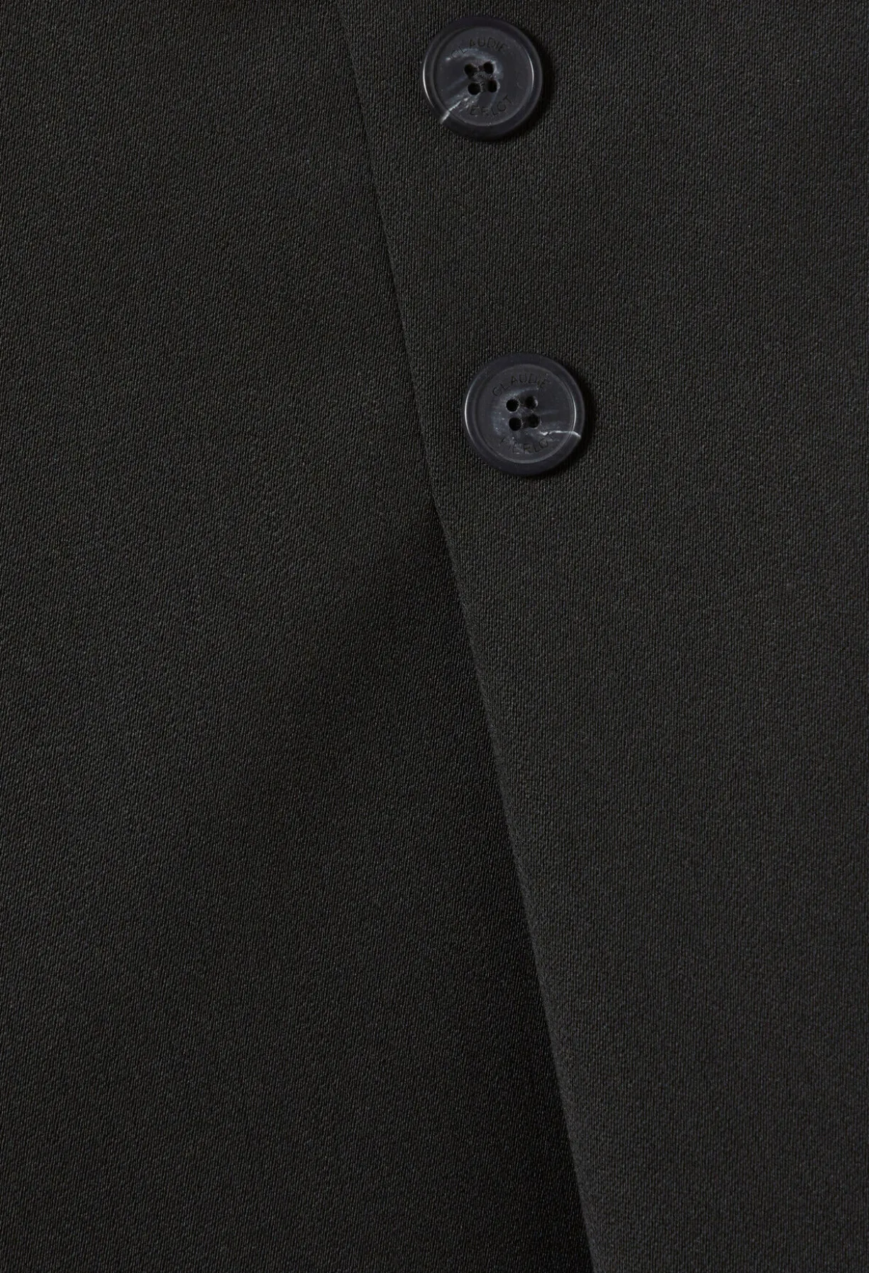 Pantalon large laine mélangée