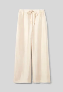 Pantalon large satin