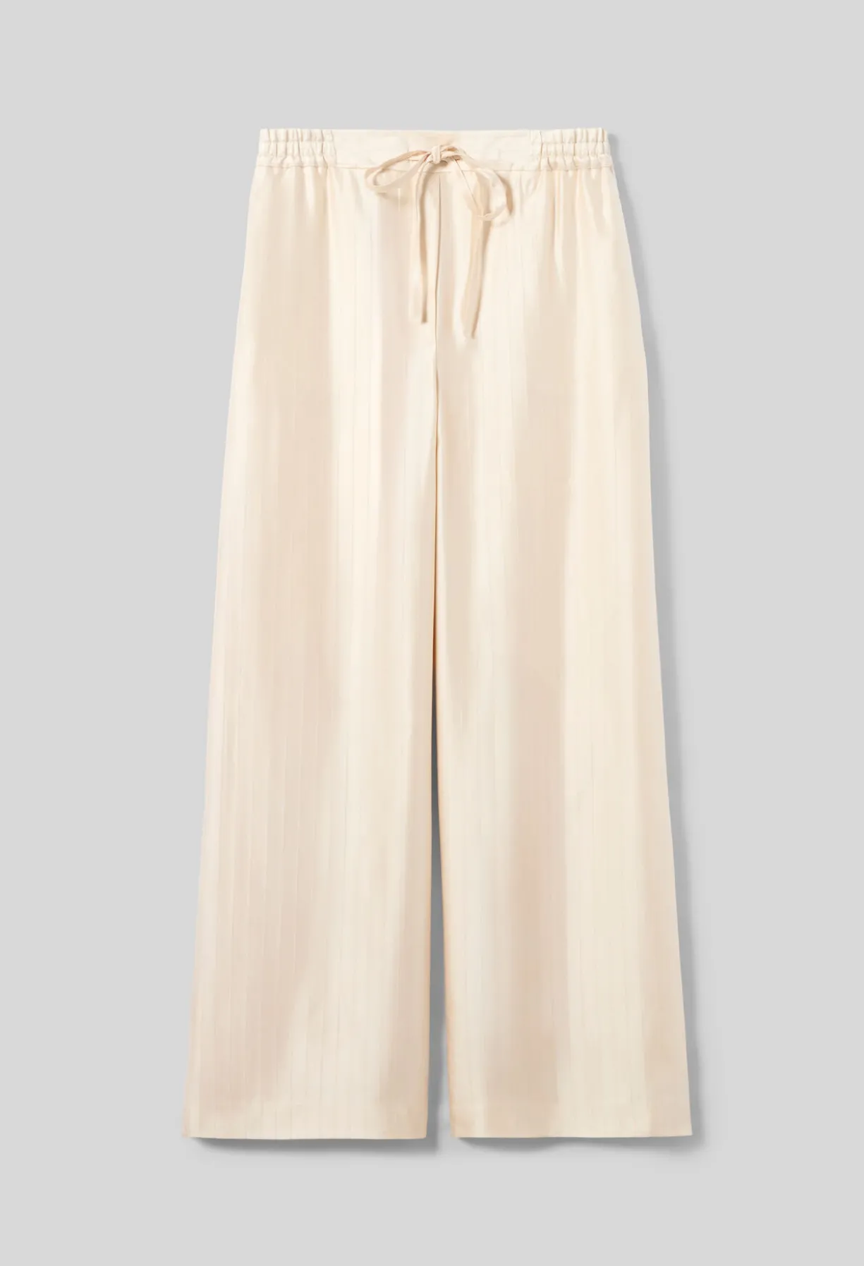 Pantalon large satin