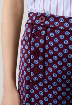 Pantalon à pont satin