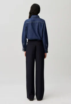 Pantalon rayé droit