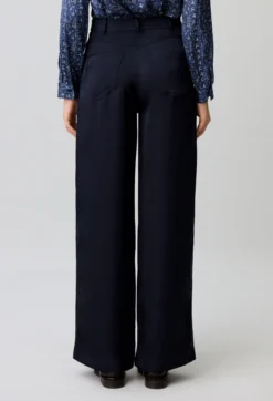 Pantalon satin droit