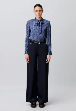 Pantalon satin droit
