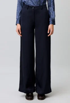 Pantalon satin droit