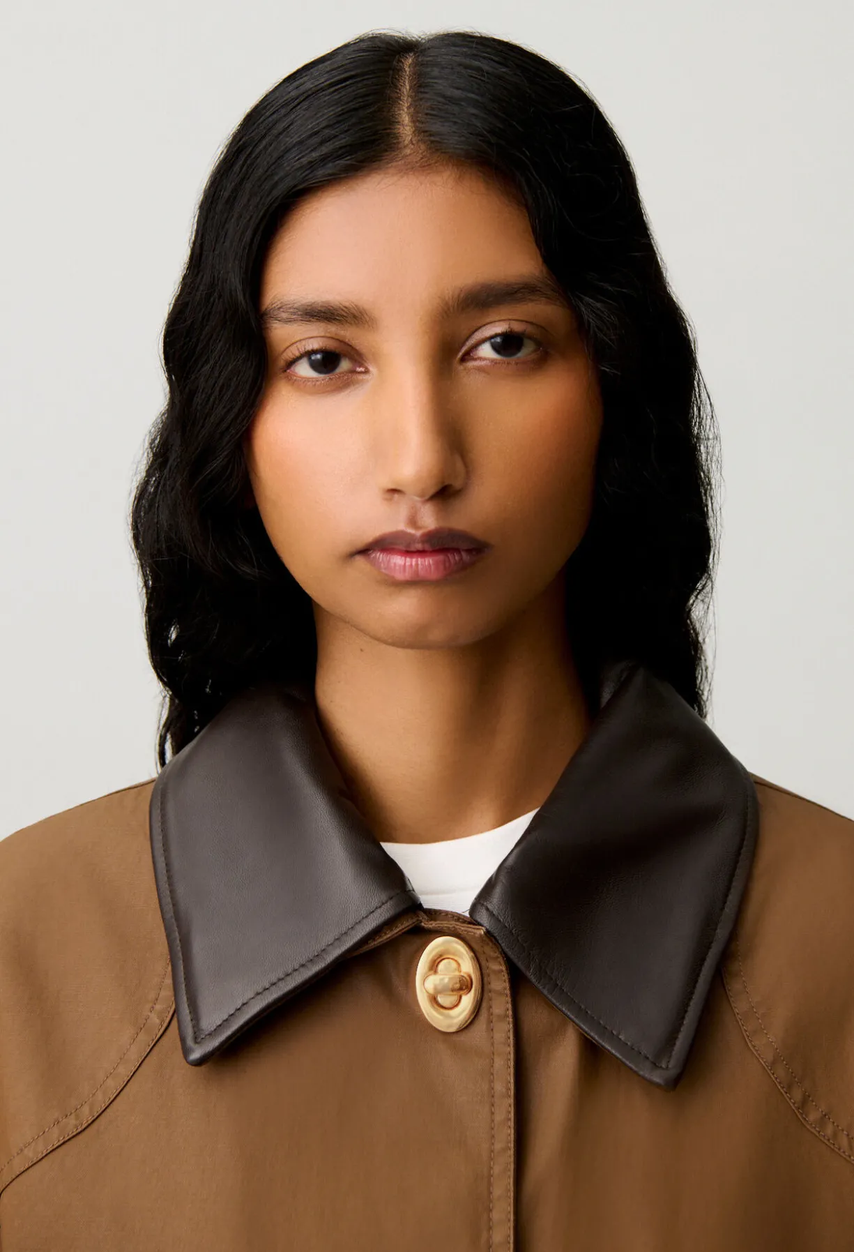 Parka courte cirée