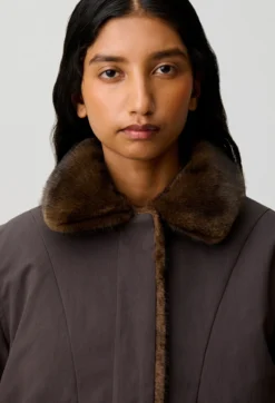 Parka courte nylon réversible