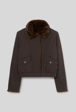 Parka courte nylon réversible