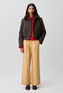 Parka courte nylon réversible