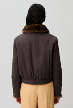 Parka courte nylon réversible