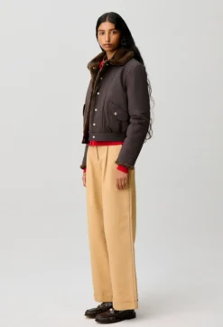 Parka courte nylon réversible