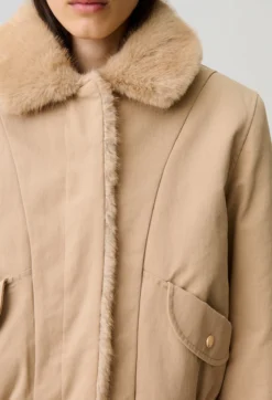 Parka courte nylon réversible