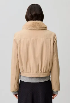 Parka courte nylon réversible