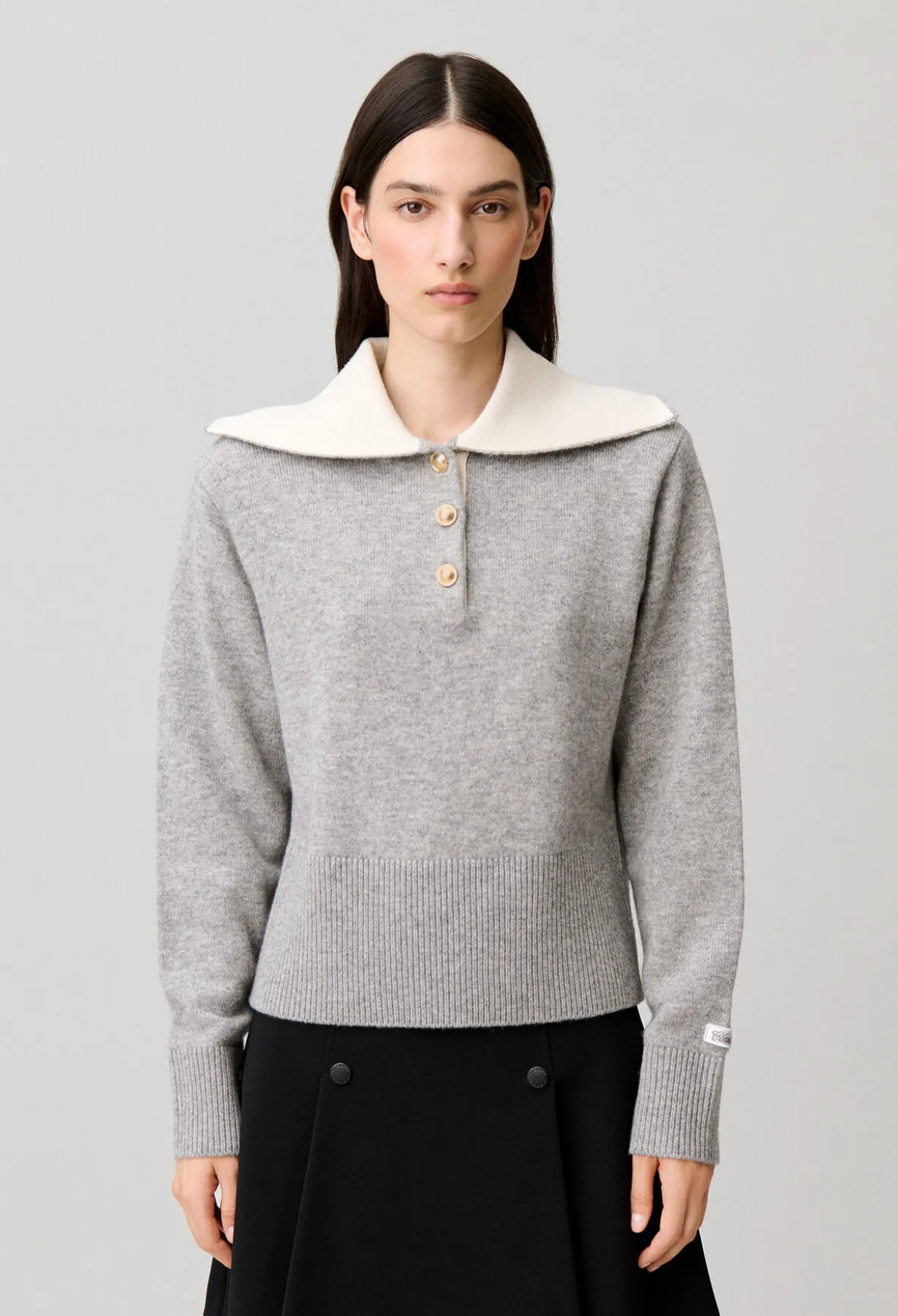 Pull décontracté laine col camionneur