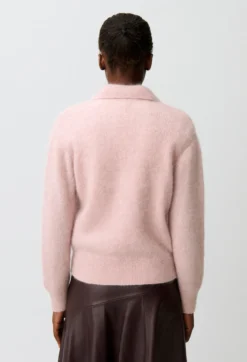 Pull décontracté maille poilue