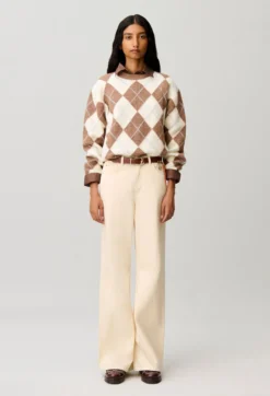 Pull droitmulticolore