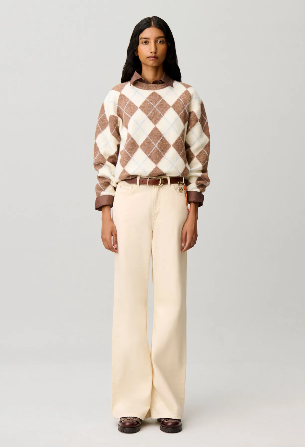 Pull droitmulticolore