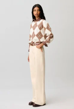 Pull droitmulticolore