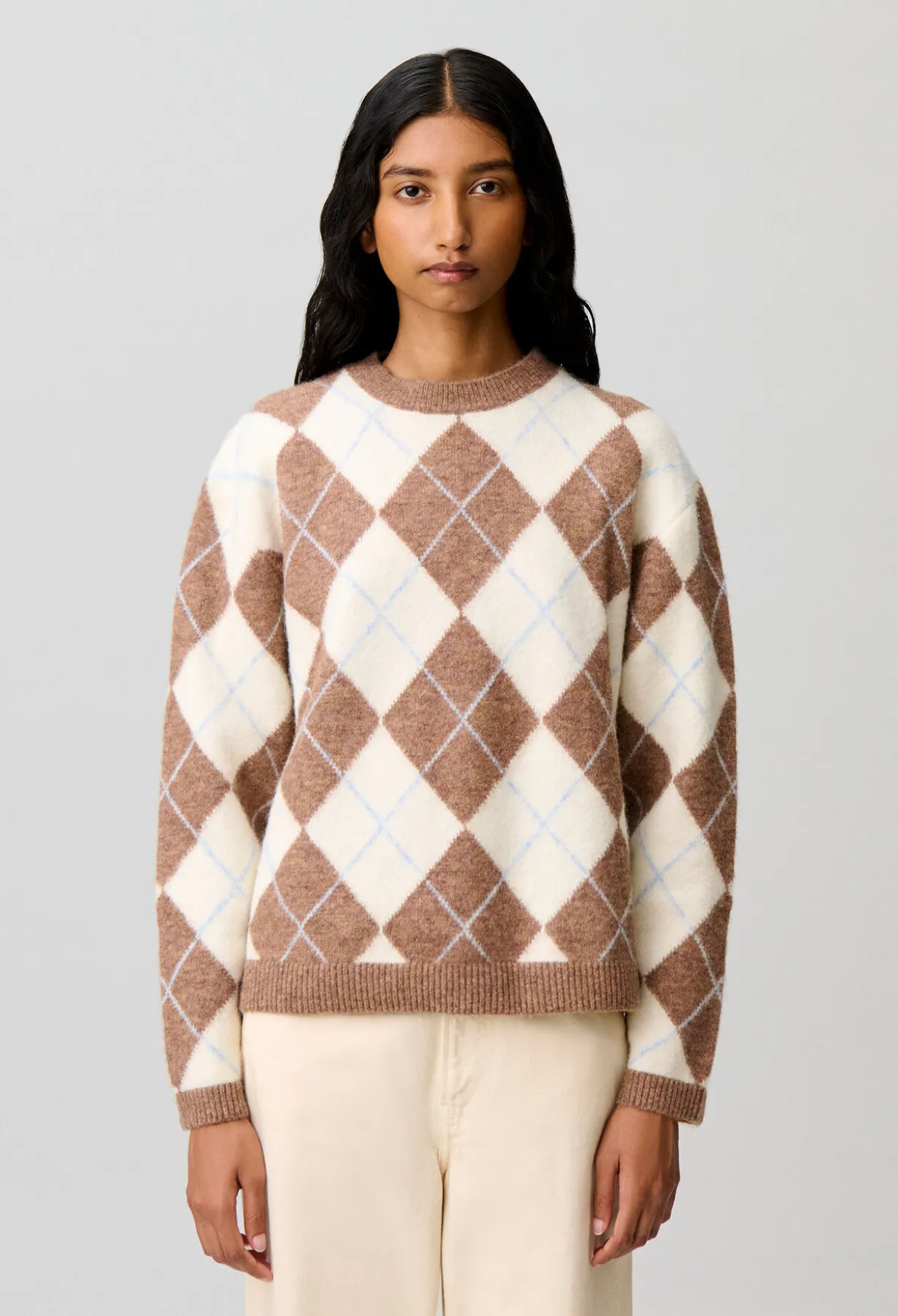 Pull droitmulticolore