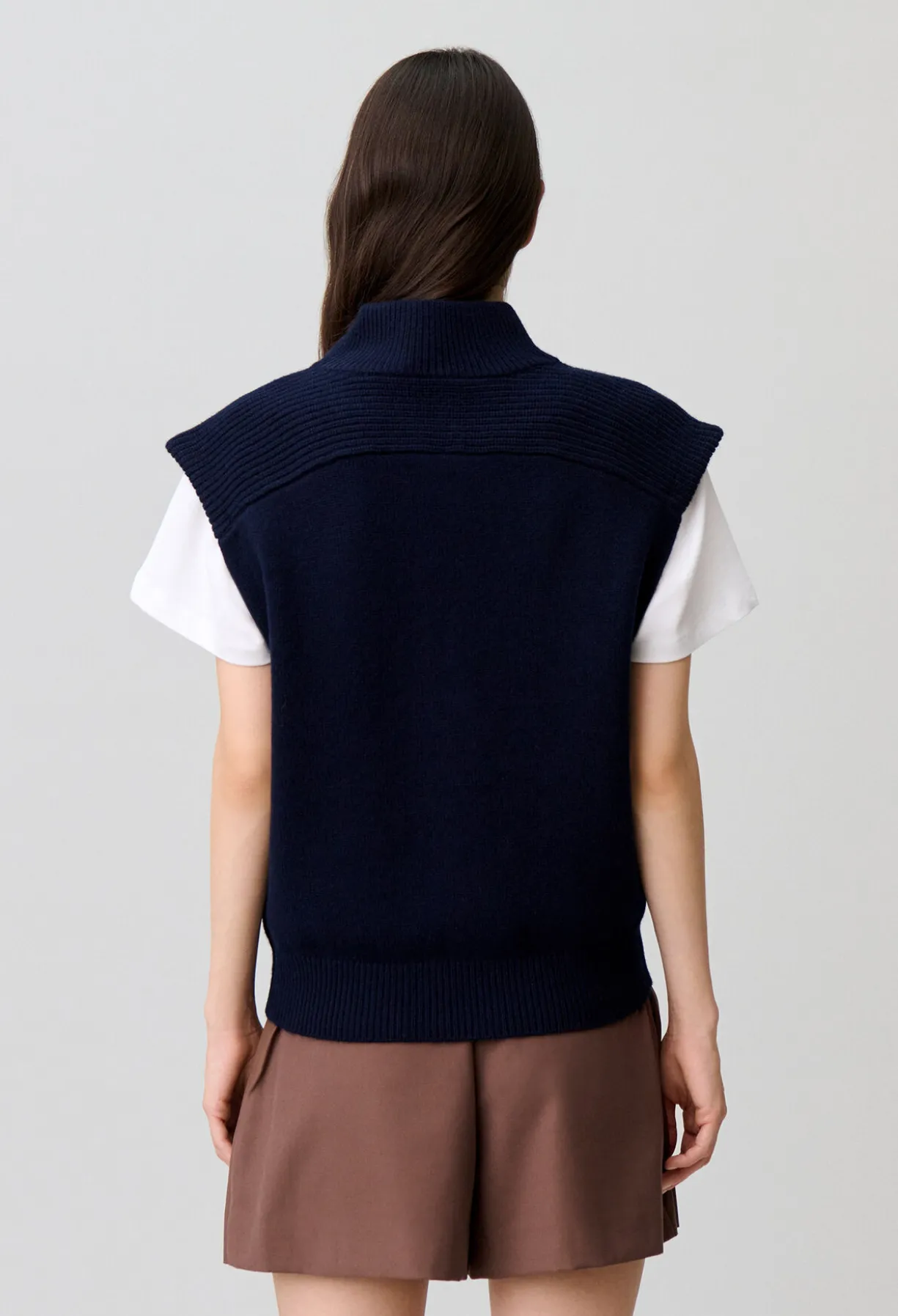 Pull en laine sans manches