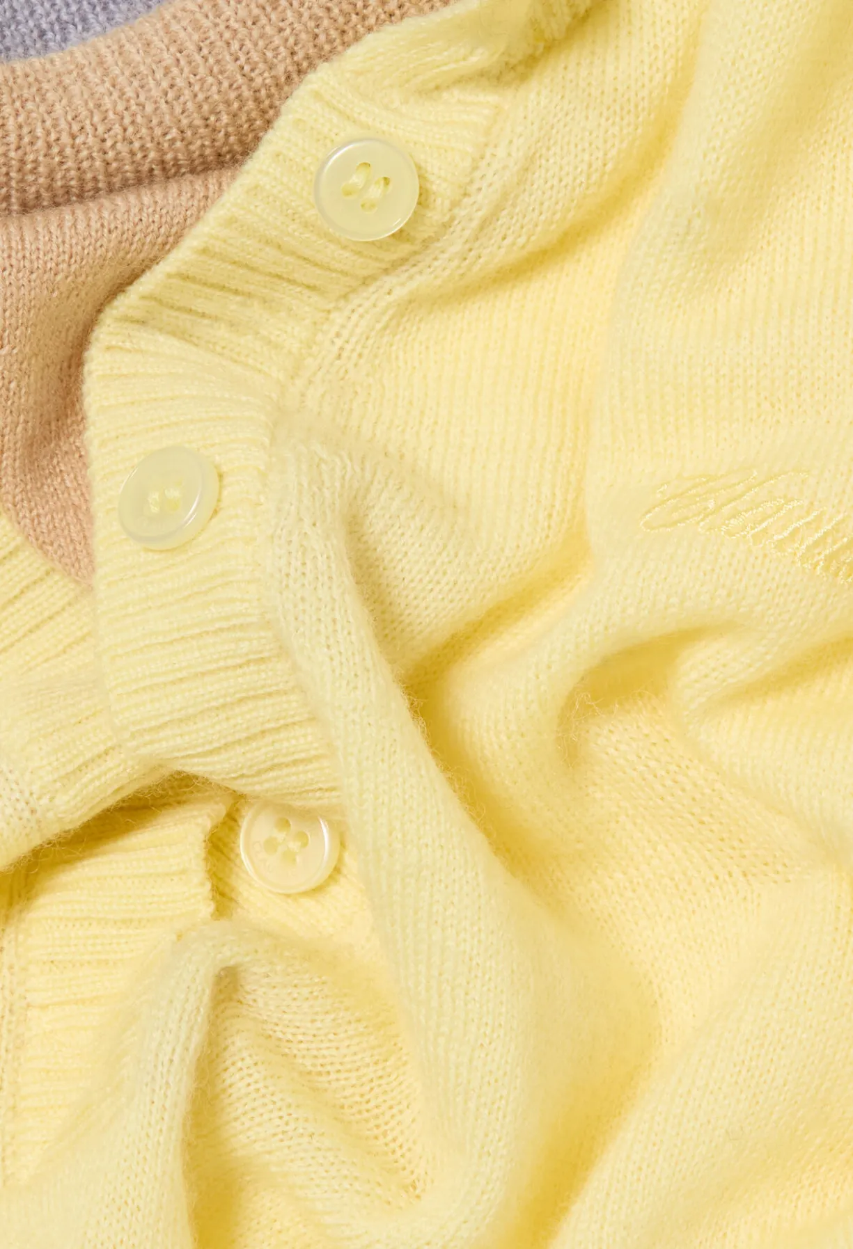 Pull laine col superposé
