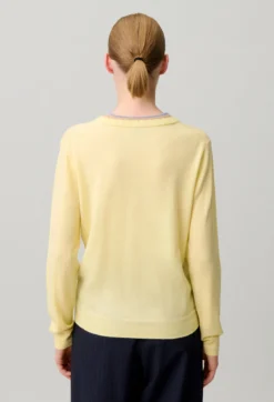 Pull laine col superposé