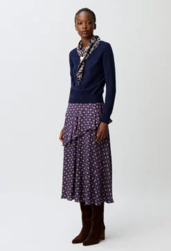 Pull maille bijou cœur doré