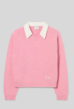 Pull maille col amovible