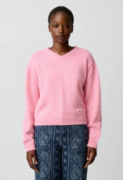 Pull maille col amovible